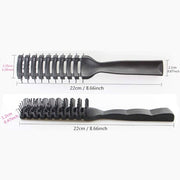 (Space Brush) - Hair Brush, Vent Brush For Women & Men, Vented Hairbrush for Blow Drying, Wet or Dry With Ball Tipped Bristles, For Short Straight Hair Perfect For Travel (Space Brush), Black