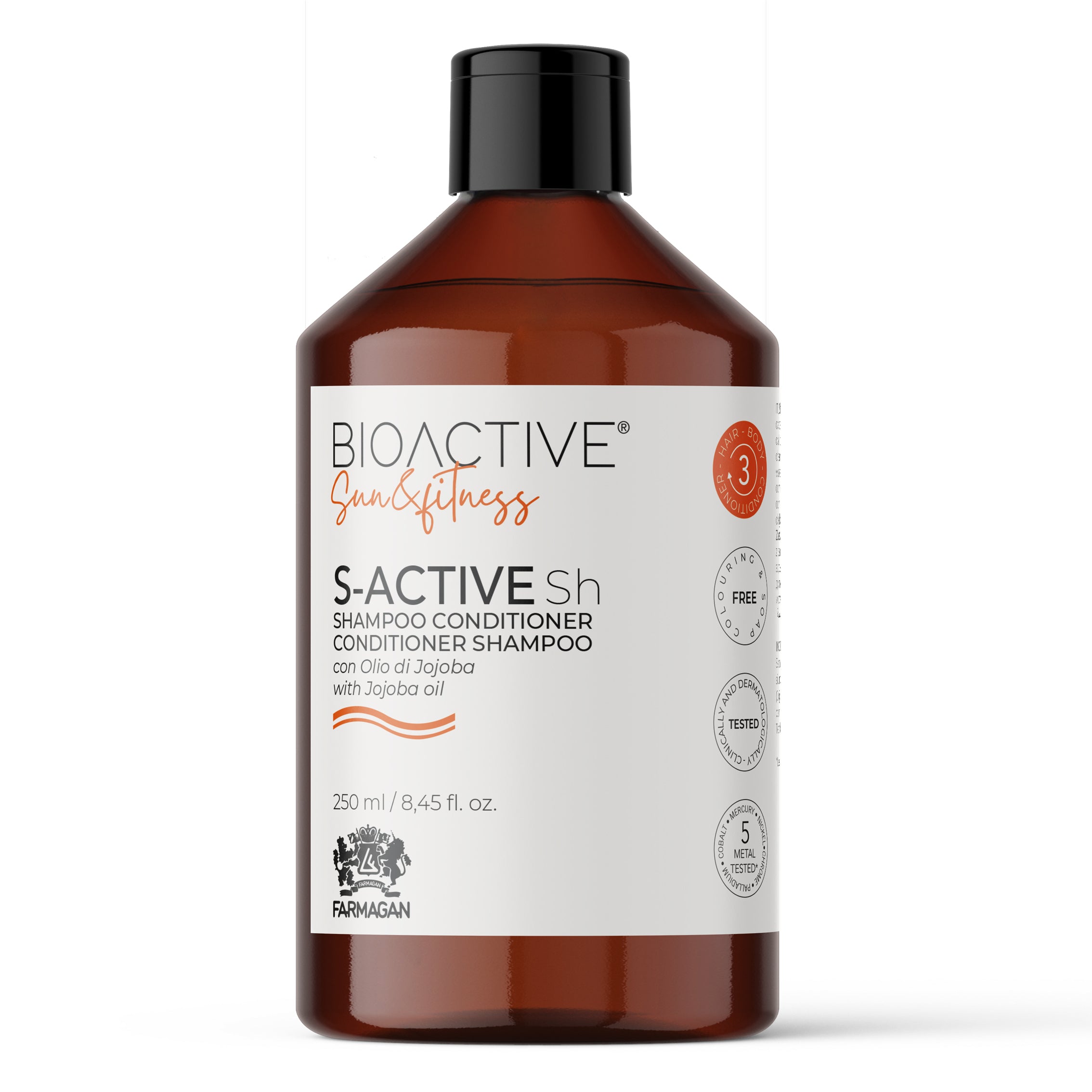 Farmagan Bioactive Sun & Fitness S-Active Sh Shampoo Conditioner 250 Ml