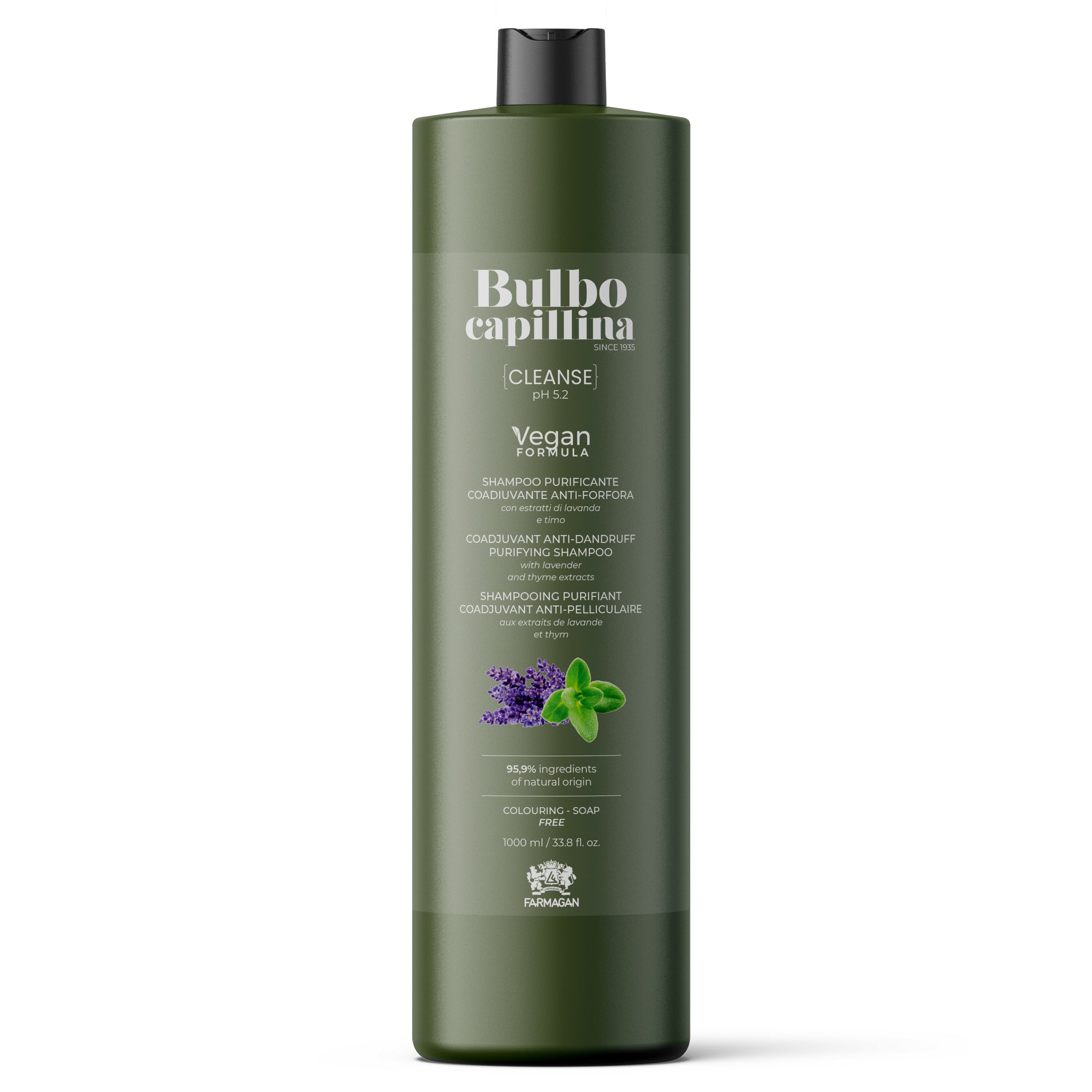 Farmagan Bulbo Capillina Cleanse Anti-Dandruff Shampoo 1000 ML