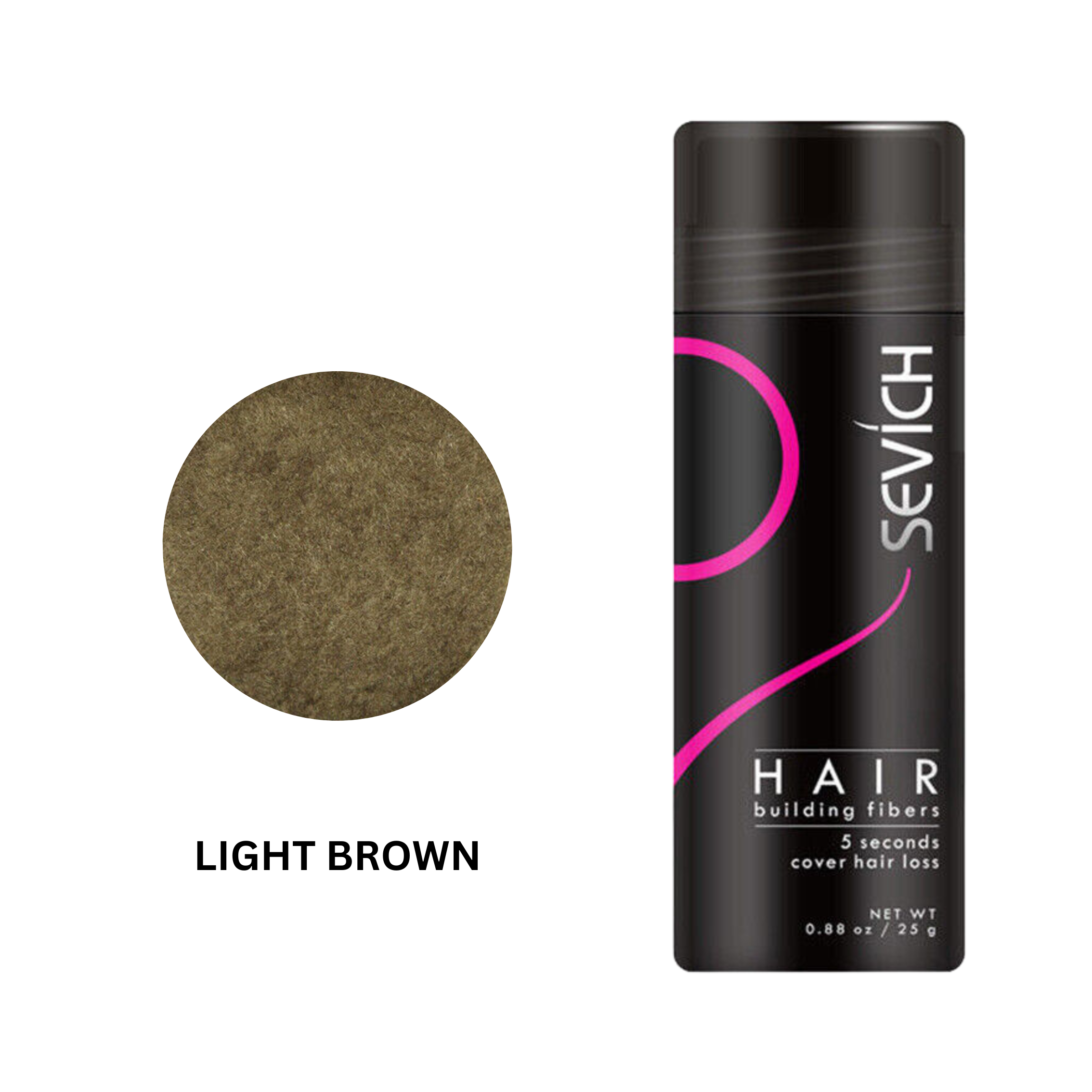 SEVICH HAIR BUILDING FIBERS - LIGHT BROWN