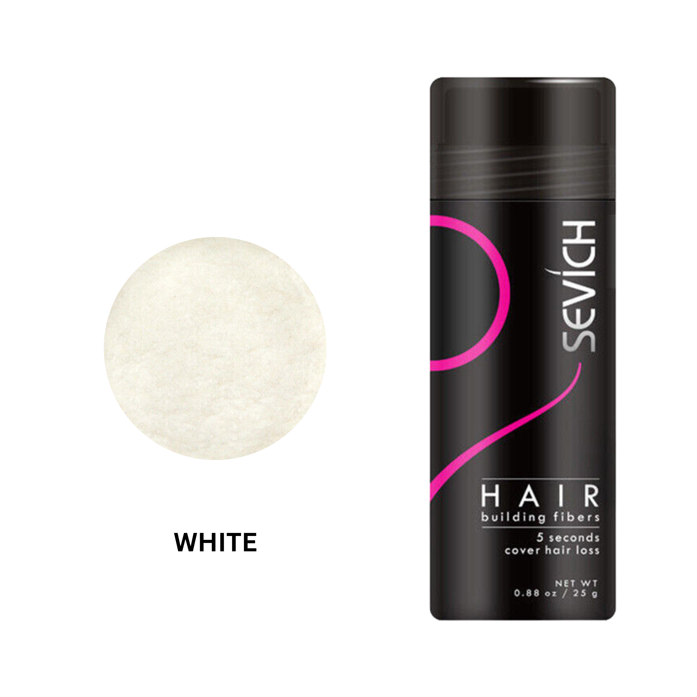 SEVICH HAIR BUILDING FIBERS - WHITE