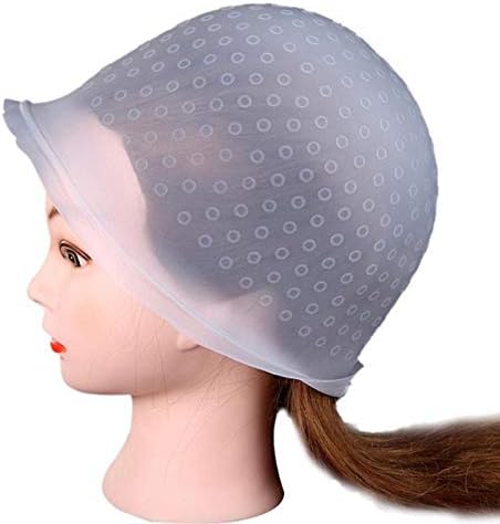 Reusable Silicone Hair Coloring Highlighting Cap (White)