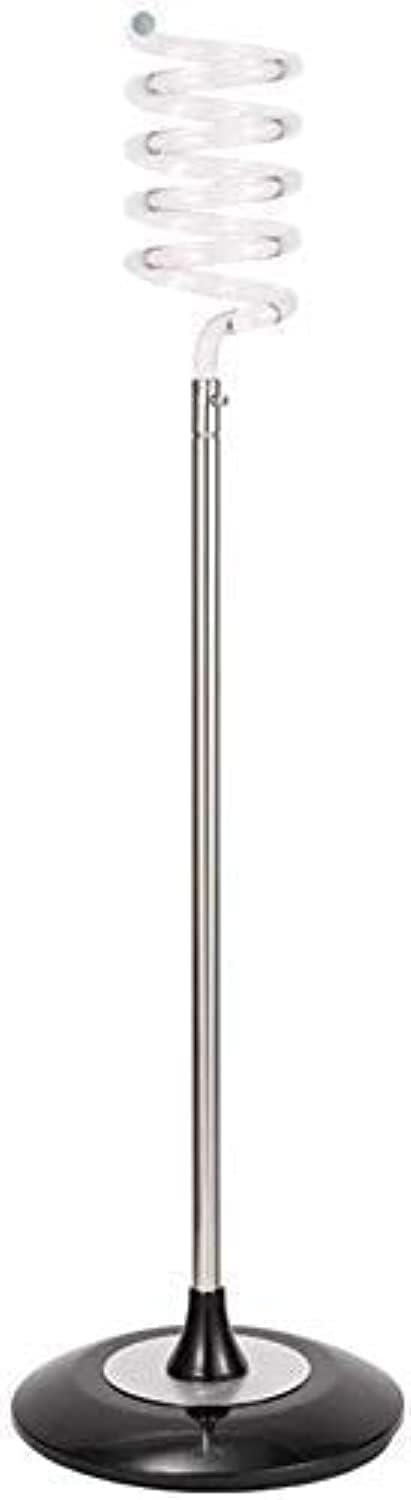 VIYA Hair Dryer Holders Salon Spiral Stainless Steel Dryer Holder Hair Dryers Straighteners Desk Top Desk Mount Stand -Clear