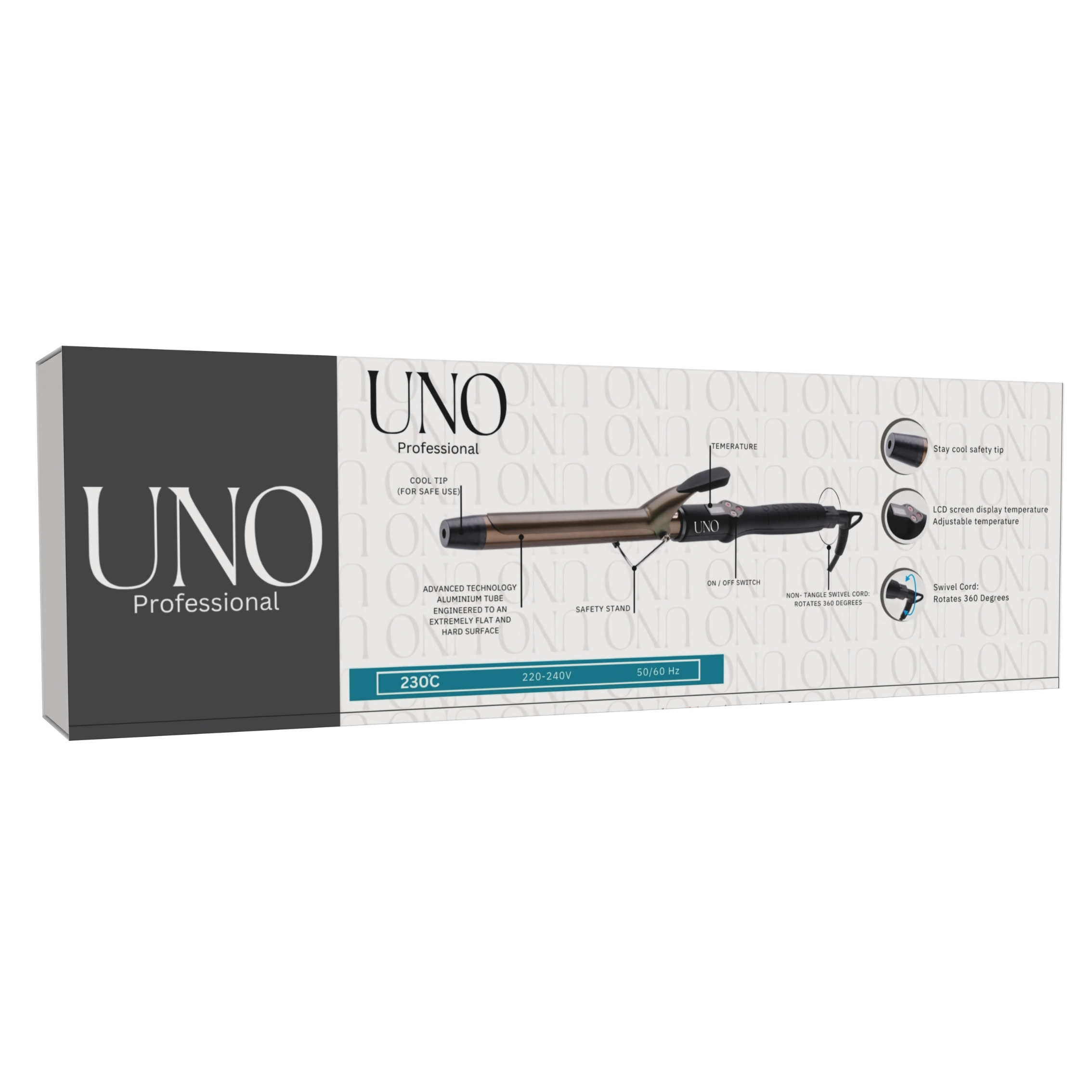 UNO - Curling Iron with Clips