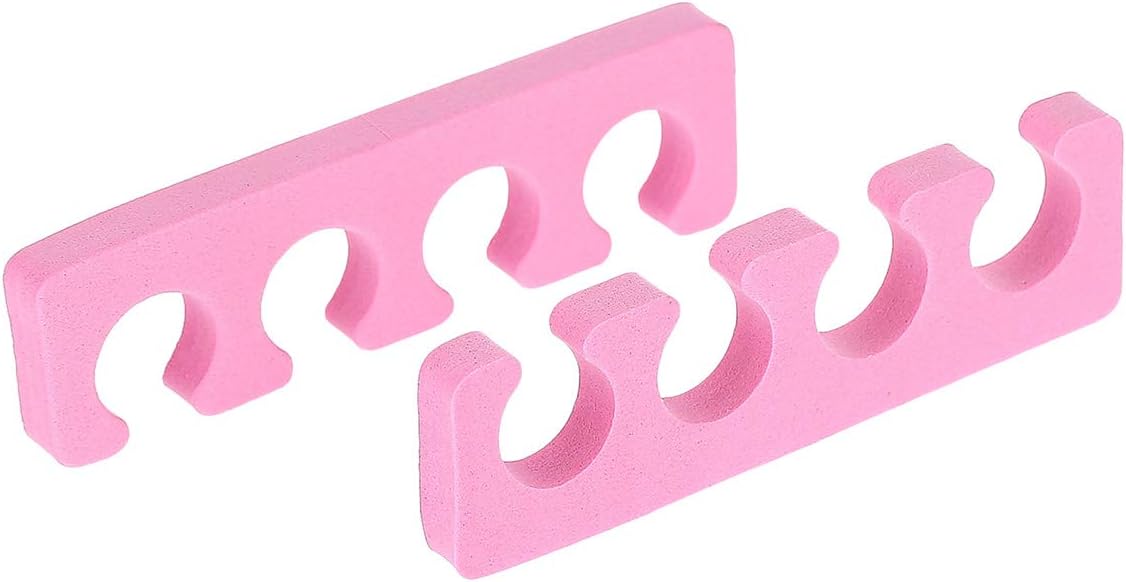 Disposable Toe Separators, Soft Two Tone Toe Spacers, Pink- 50pairs
