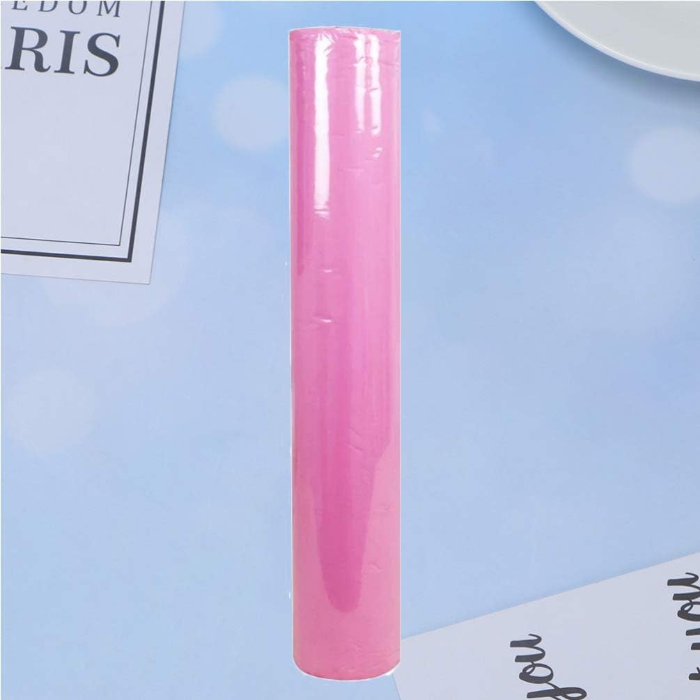 50 Sheets 180x80cm Disposable Bed Sheets Draw Out Bed Table Cover Roll Non Woven Fabric Massage Bed Cover for Beauty Salon Spa Hotel Shop Pink with Holes