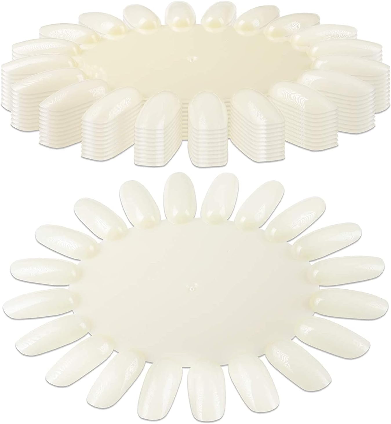 Nail Tips Display Board for Nail Art Design Pattern Practice and Swatch Nail Polish Colors 10pcs(owal)