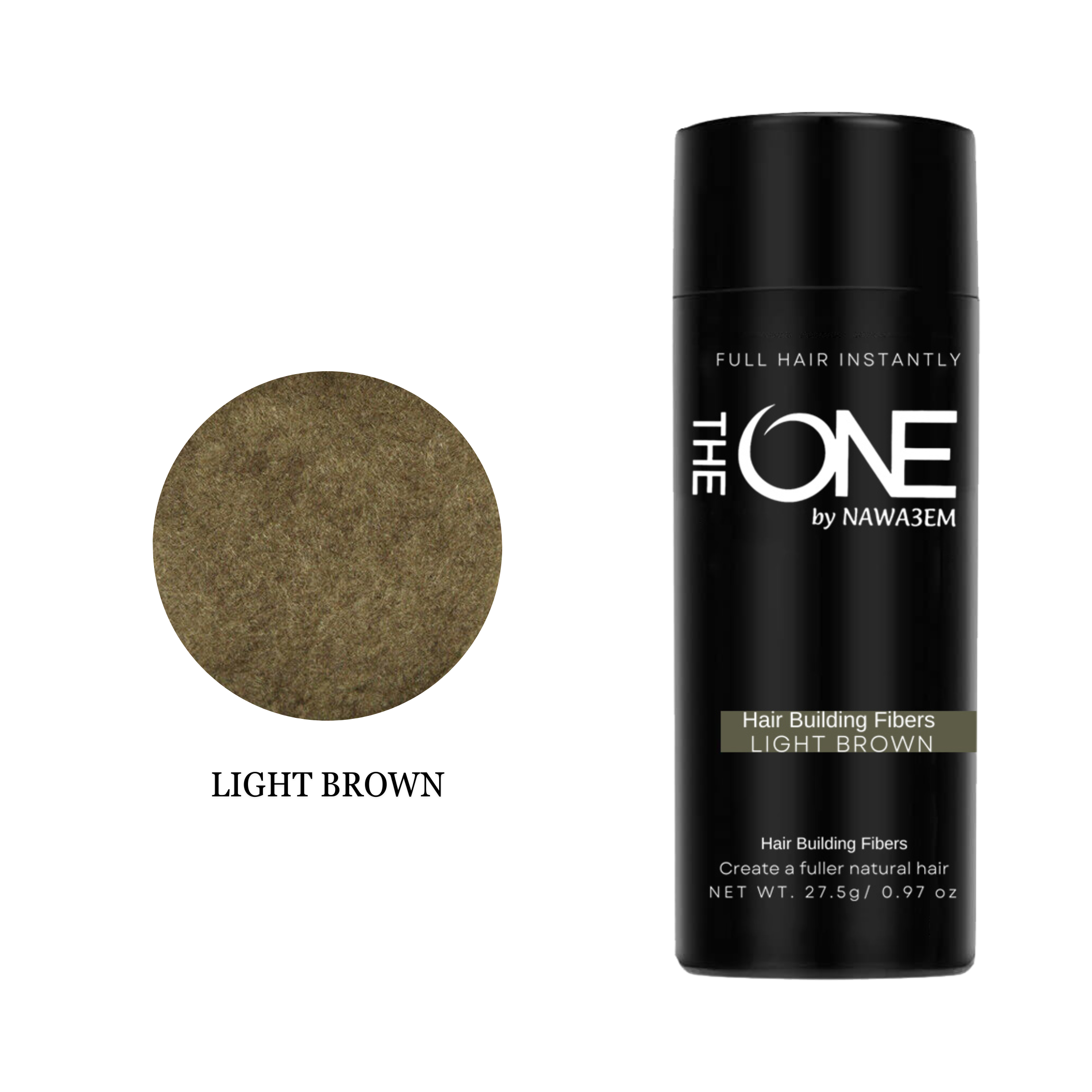 THE ONE HAIR BUILDING FIBERS - LIGHT BROWN