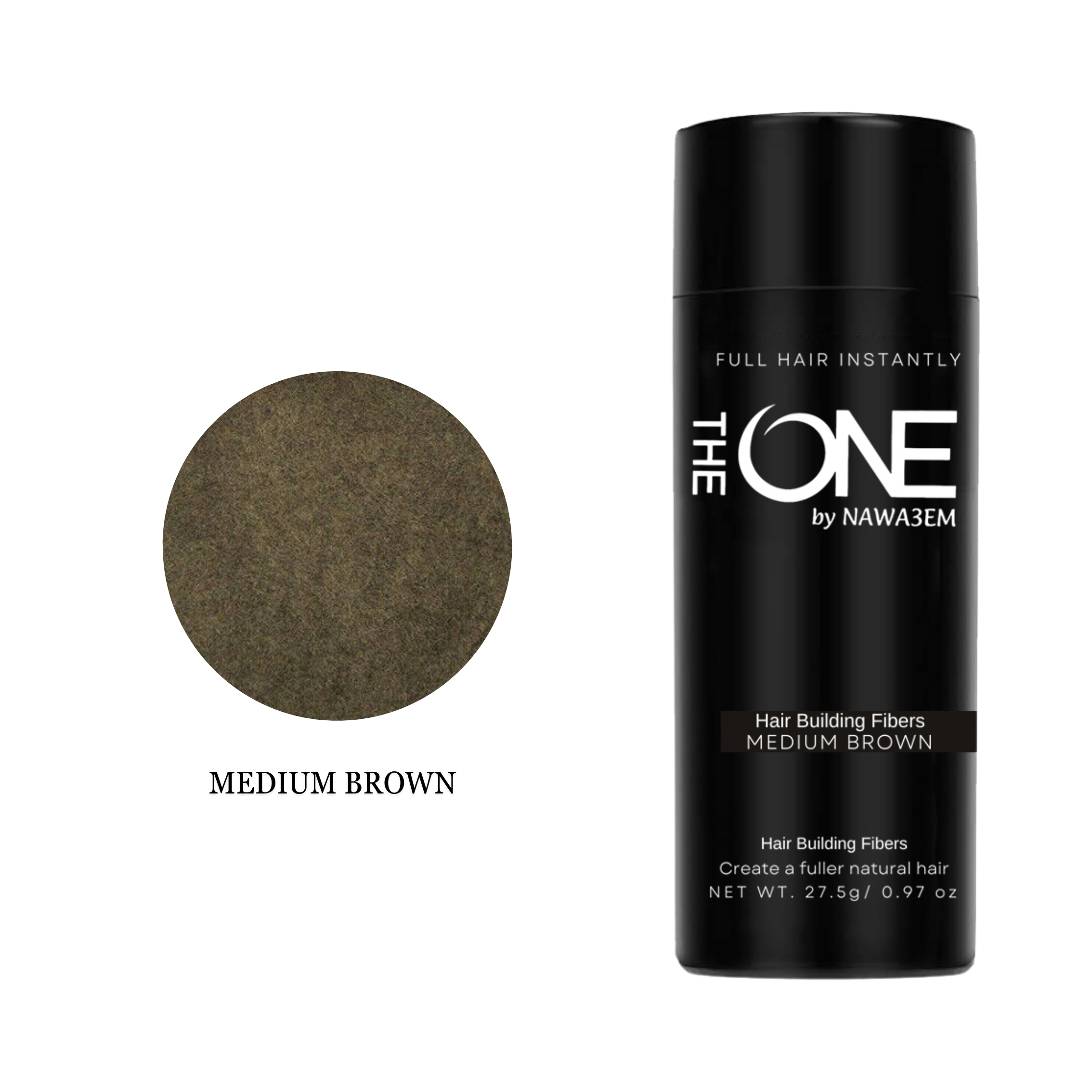 THE ONE HAIR BUILDING FIBERS - MEDIUM BROWN