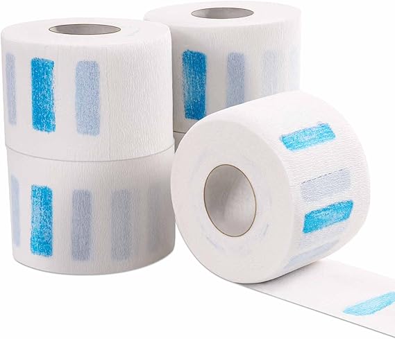 5 Pack Disposable Barber Paper Neck Strips,Disposable Neck Paper,Professional Stretchy Paper Neck Band Protector Hairdressing Accessory Tool