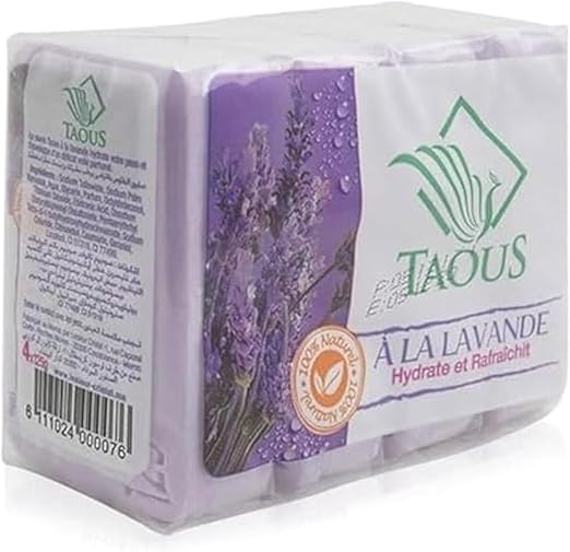 Original Moroccan Peacock Soap With Lavender 4 Pieces