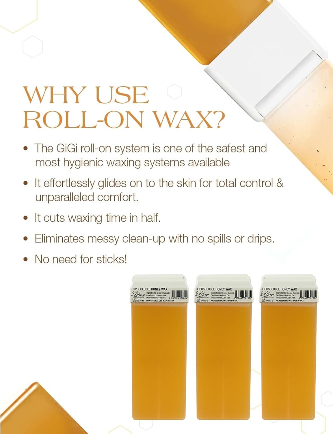 Honey Wax Cartridge 100 ml (3) pcs