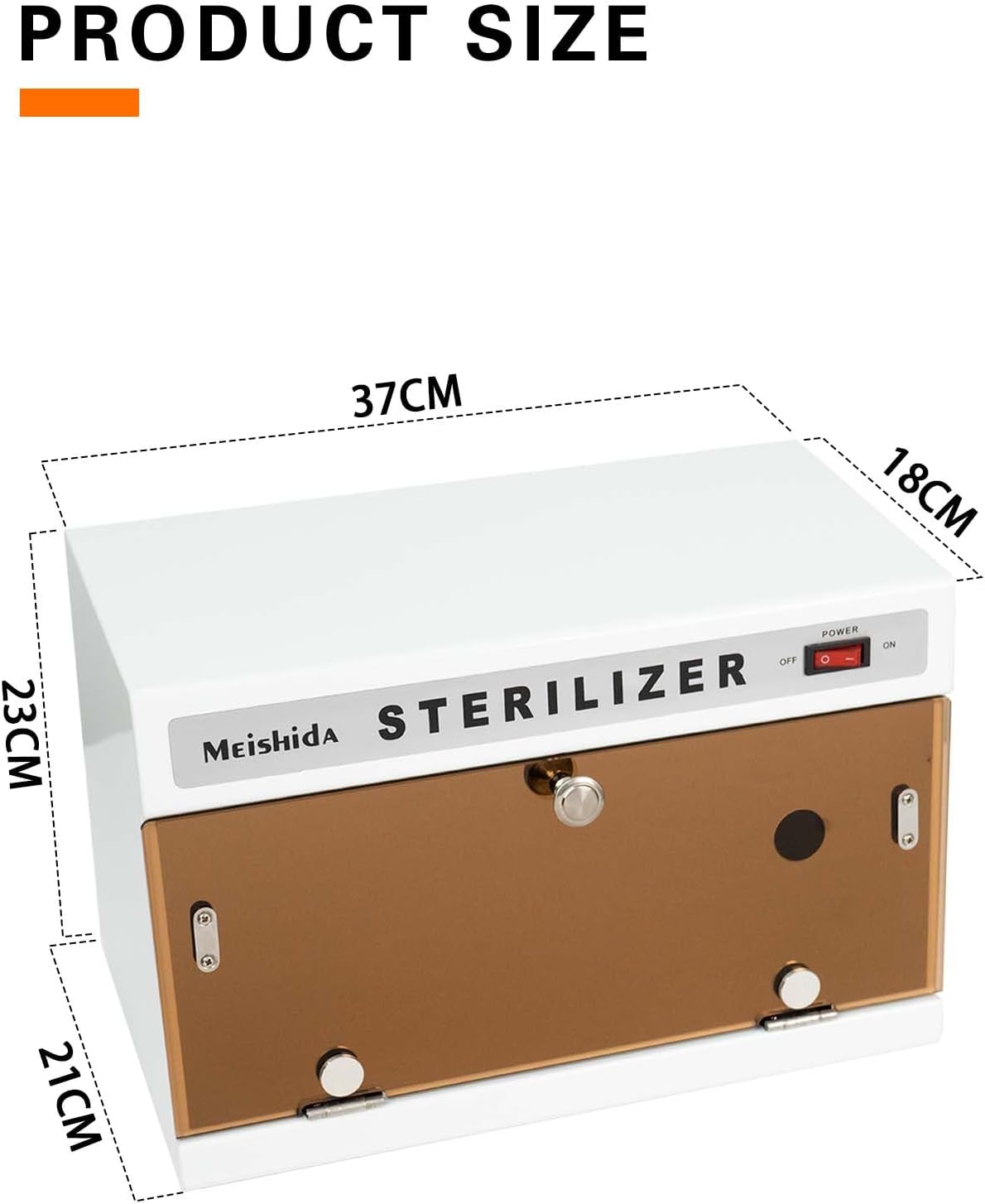 UV Light Sterilizer Machine 14W Large Capacity Sanitizer Box Tool Cleaning Salon Equipment for Spa Beauty Salon, Barber and Home Metal Tools