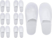 Spa slippers - 7 Pairs of Cotton Velvet Closed Toe with Travel Bags - Thick, Soft, Non-Slip, Disposable Slippers - Fits Most Men and Women - Perfect for Home, Hotel, or Commercial Use
