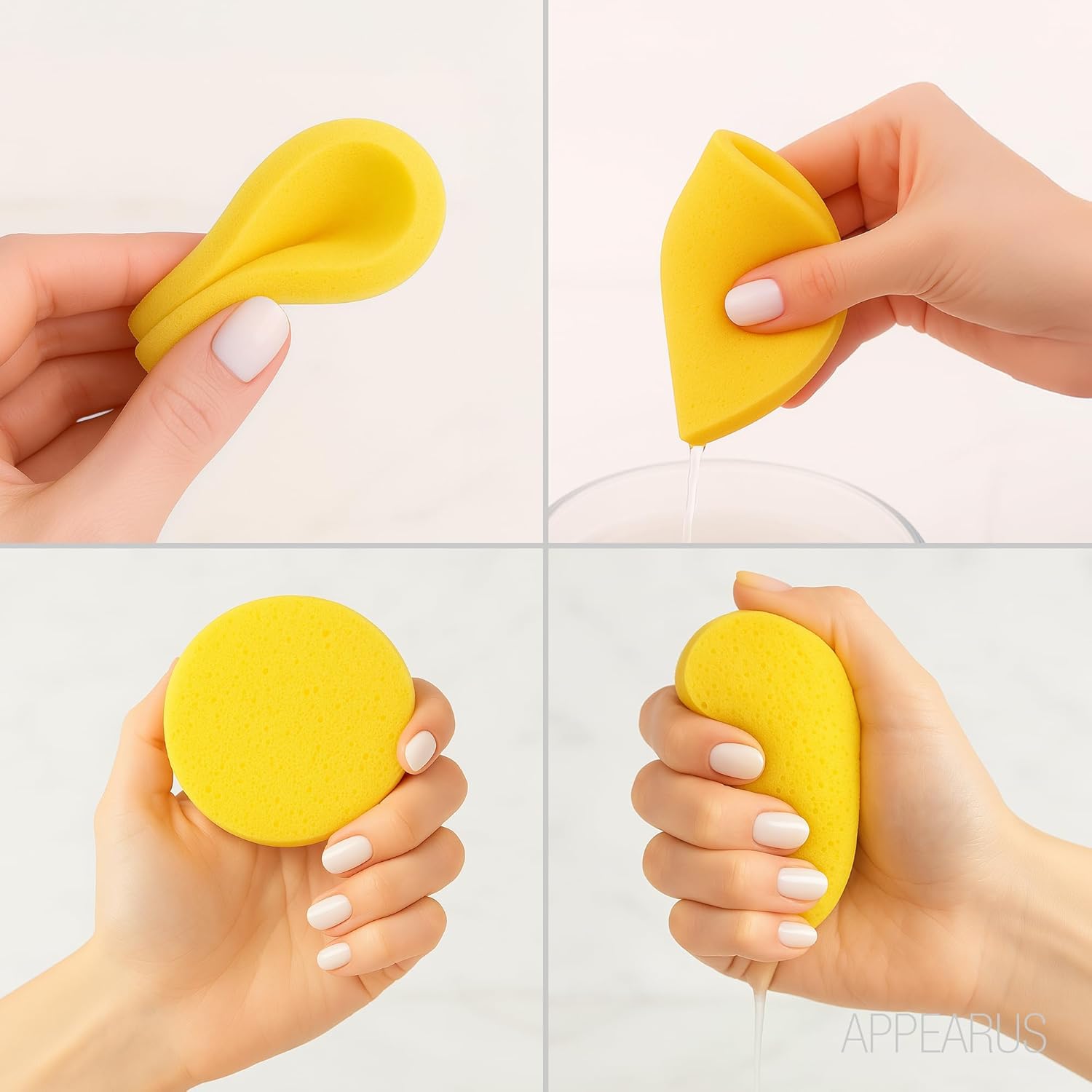 Facial Sponges - 240 Count - PVA Compressed Face Sponge for Face Wash Cleansing, Exfoliating, Mask, Makeup Removal