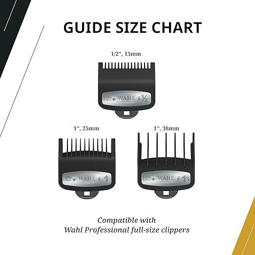 Wahl Professional Premium Cutting Guides 0.5, 1 & 1.5