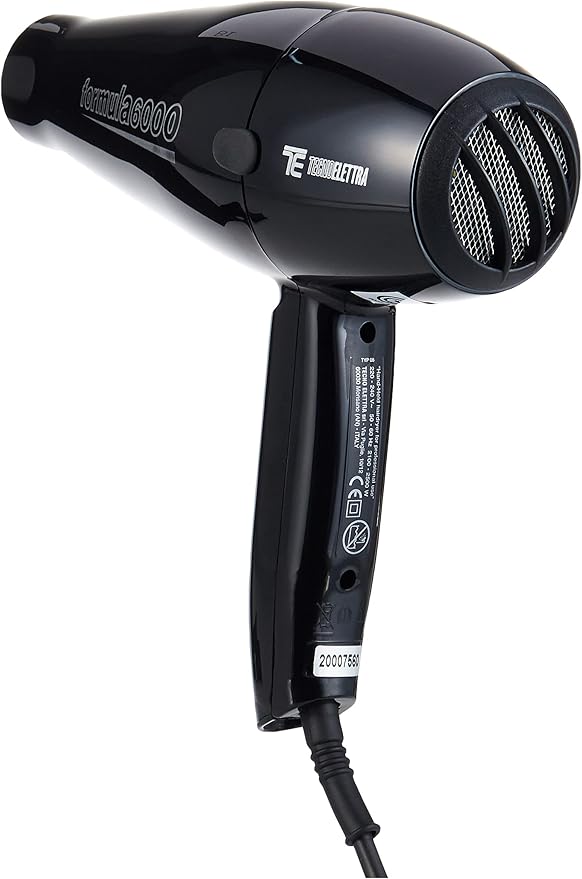 TechnoElectra 6000 Formula Hair Dryer with 3M Cord (Black, 2500W)