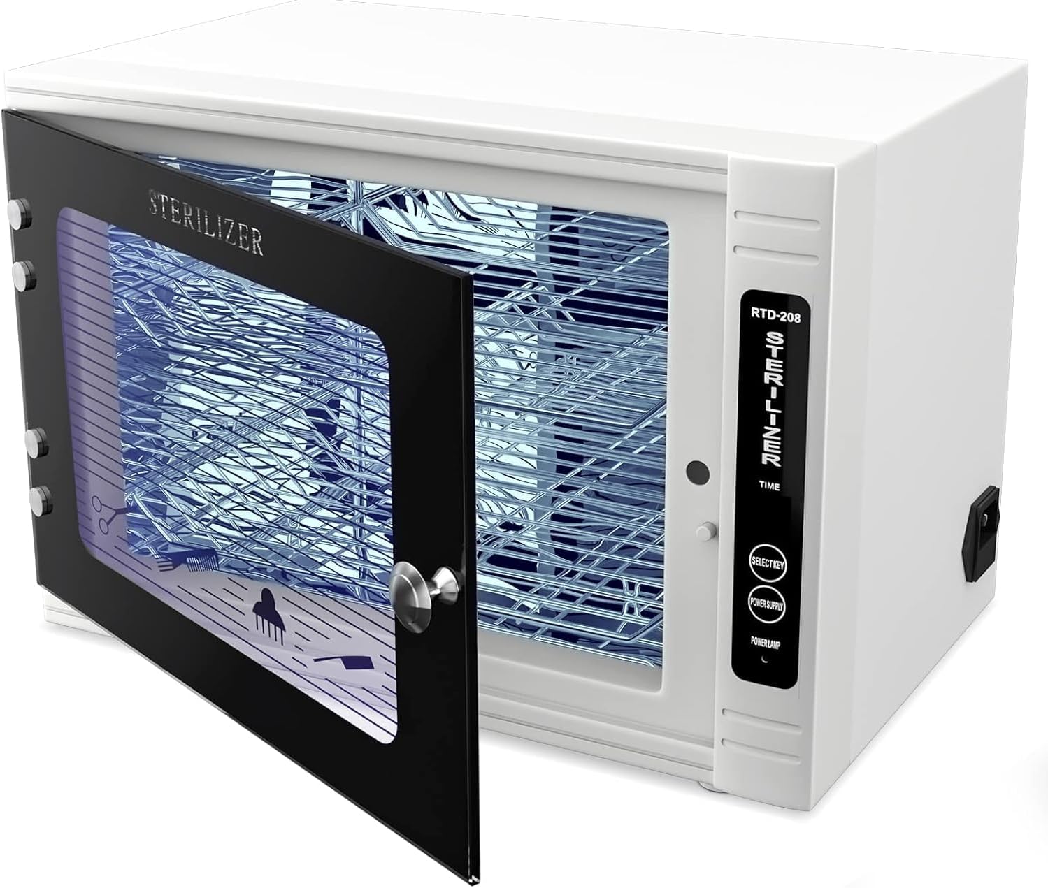 Professional UV Sterilizer Cabinet, Sterilization of 99% Small & Medium Items, 16L UV Steriliser Box Beauty Equipment Sanitizing Salon Nail Tools Sterilizer, Size 35(L) * 25.5(H) * 22(W) cm, Power 6W