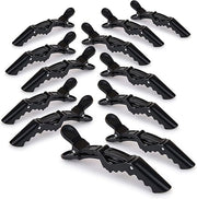 Deke Home Women styling hairclip - 12 pcs professional alligator plastic hair sectioning clips - Durable alligator hair clip with nonslip grip & wide gator big teeth for easy styling thick/thin