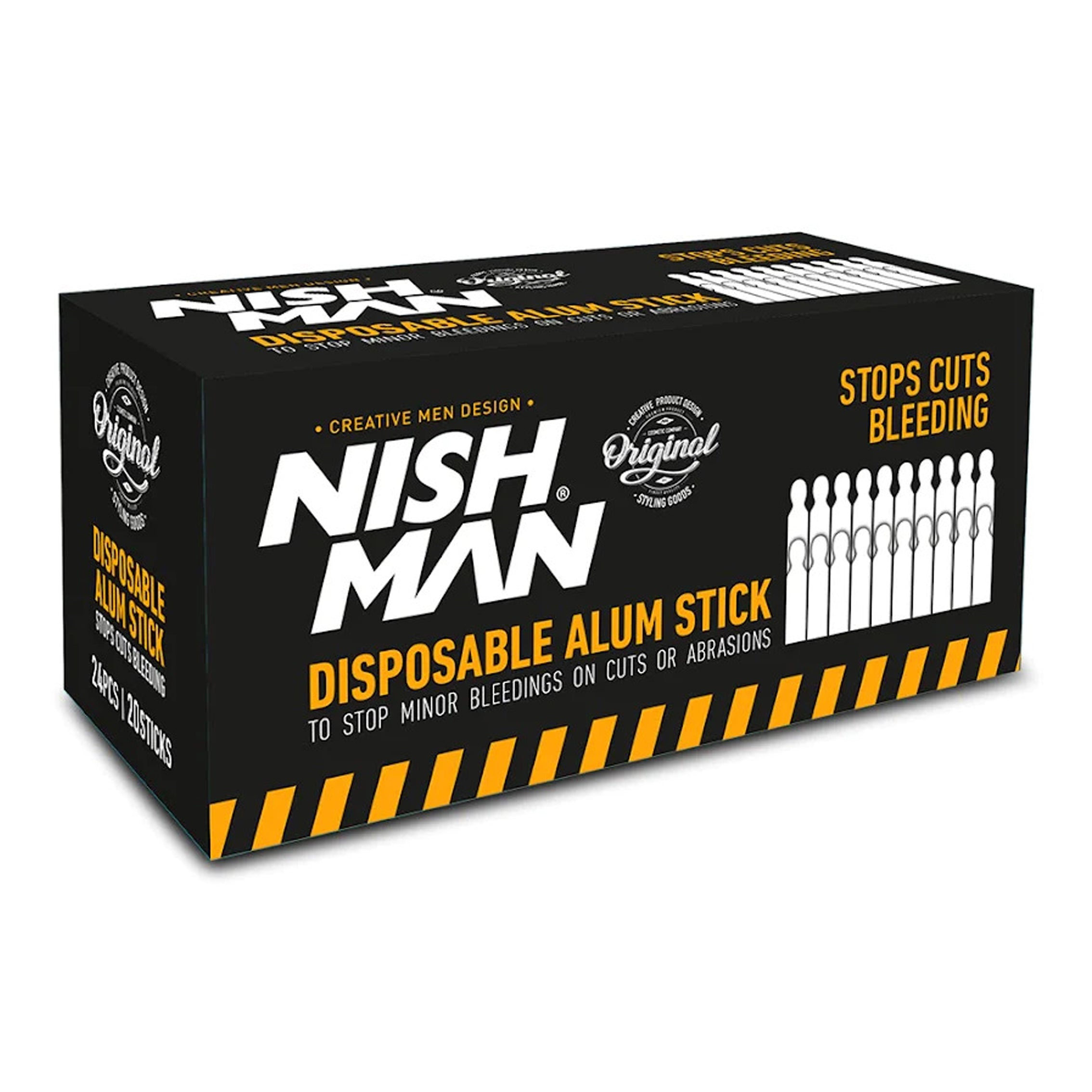 Nishman Disposable Alum Stick (Stops Razor Bleeding) 20*24