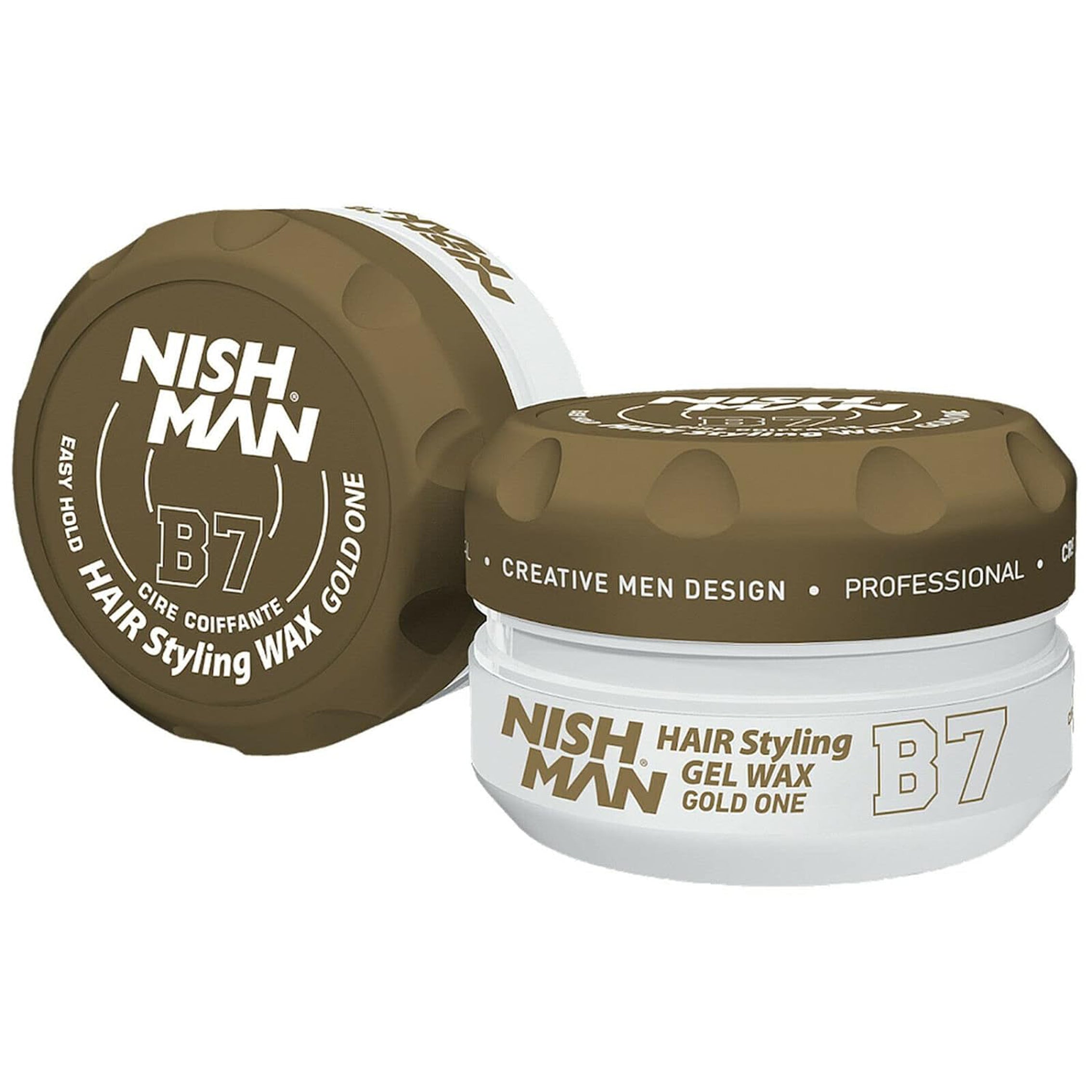 NISHMAN WAX HAIR STYLING GEL WAX GOLD ONE - B7 150ML