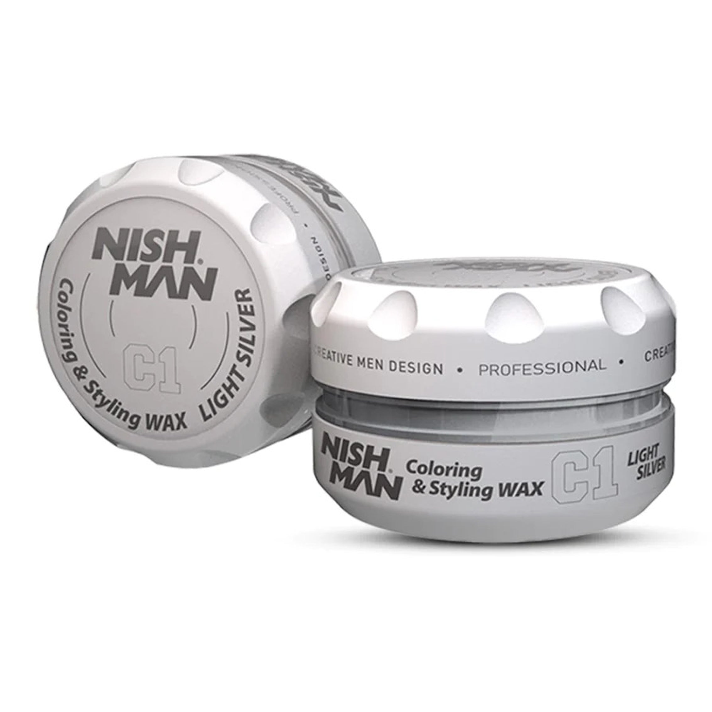 Nishman Hair Premium Coloring Wax C1 (Light Grey) 100 ml