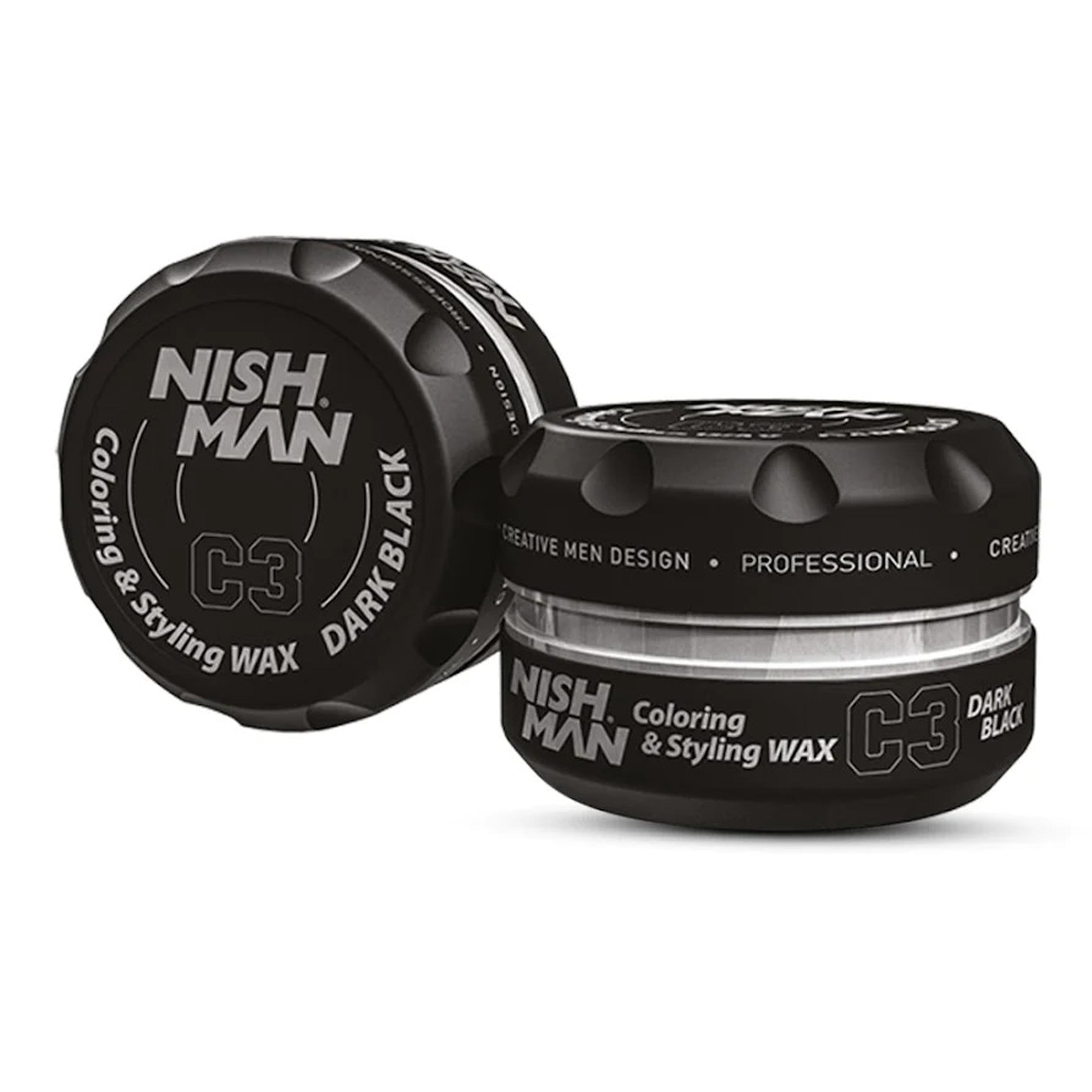 Nishman Hair Premium Coloring Wax C3 (Dark Black) 100 ml