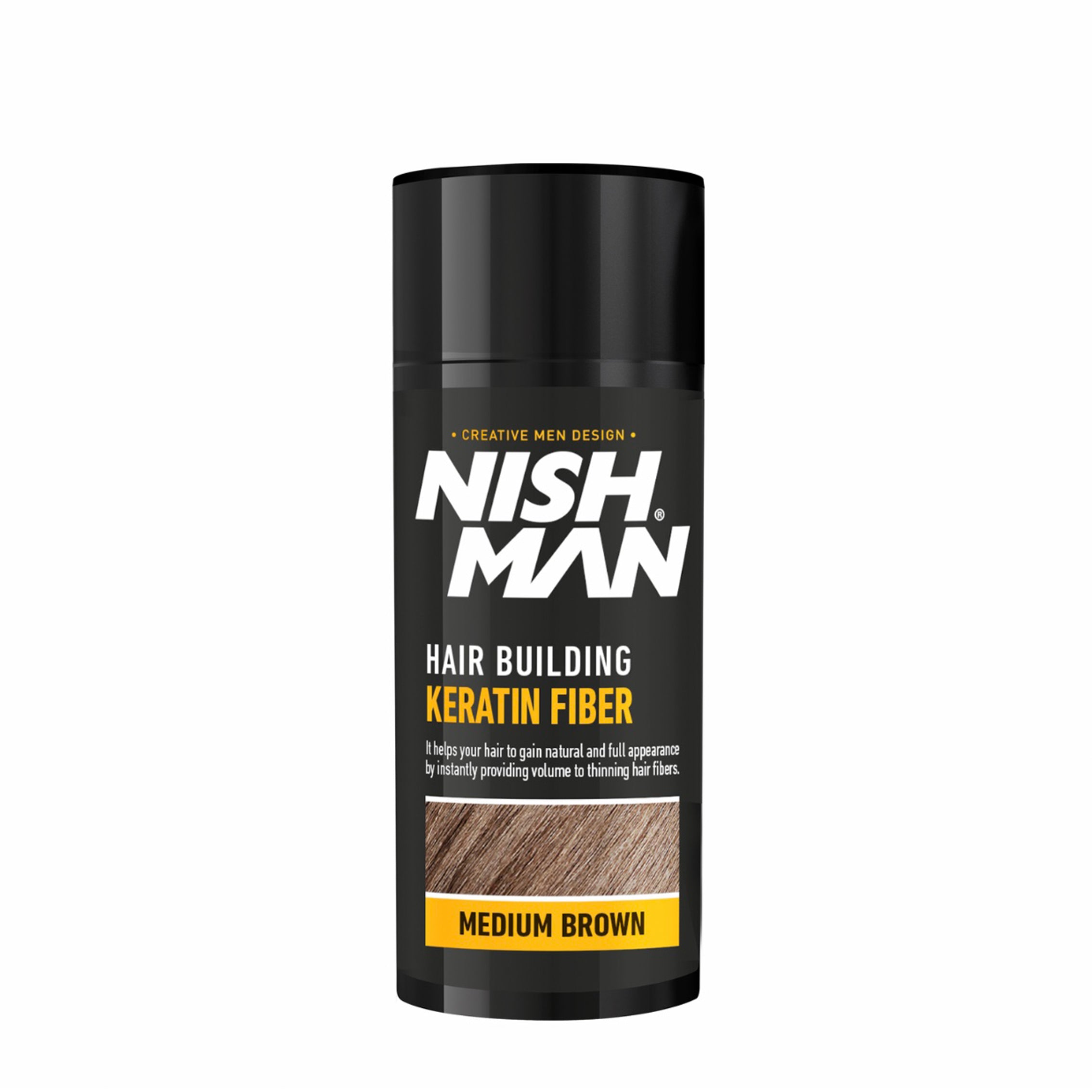 Nishman Hair Building Keratin Fiber // Medium Brown 21 gr