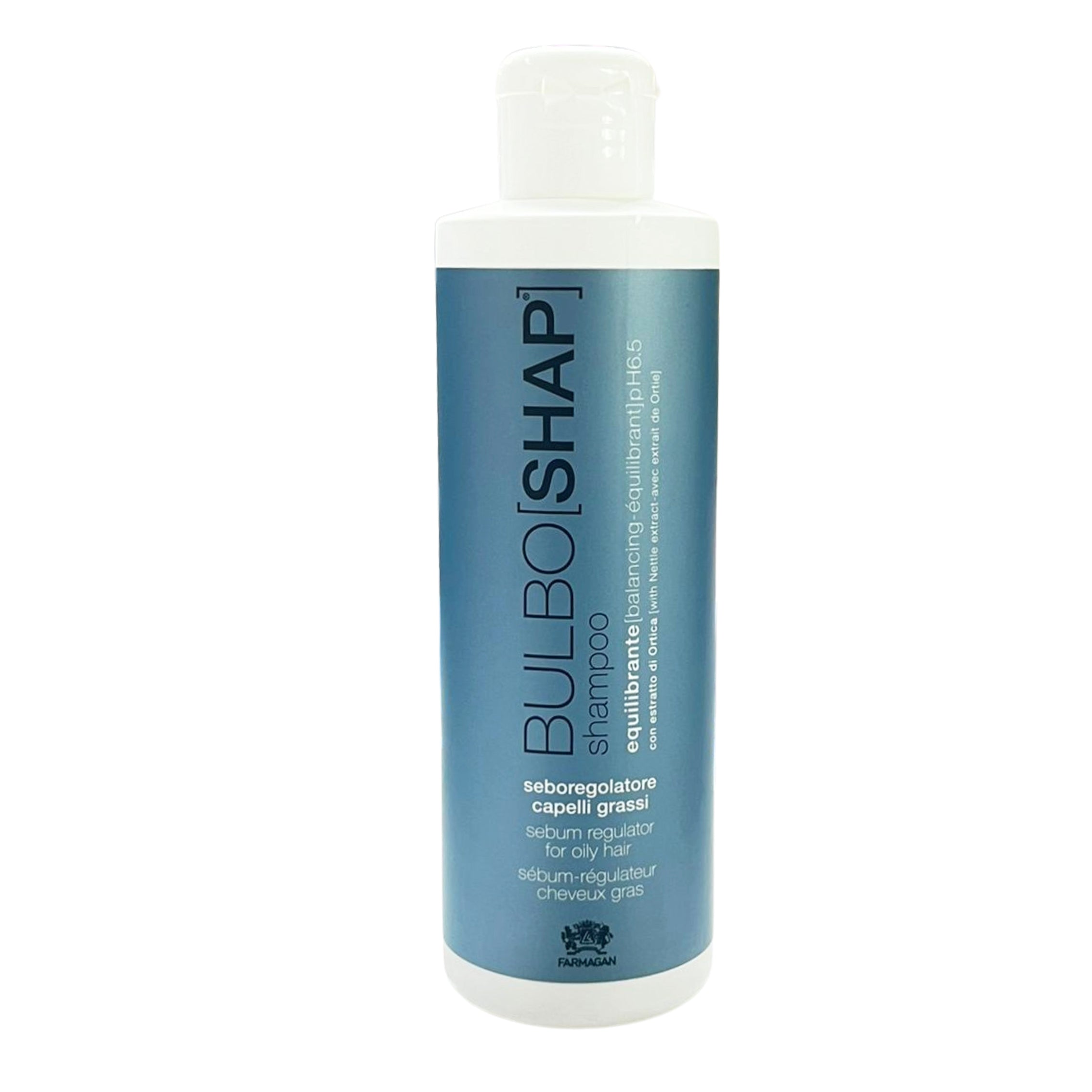 Farmagan Bulboshap Shampoo Balancing Equilibrant Sebum Regulator for Oily Hair 250 ML