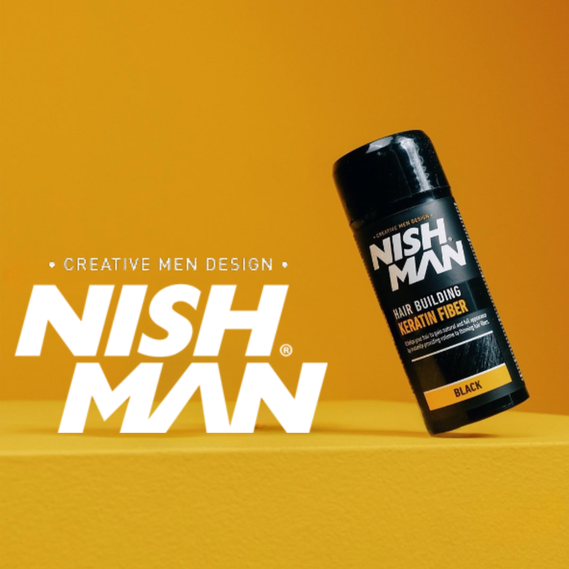 Nishman Hair Building Keratin Fiber // Black 21 gr