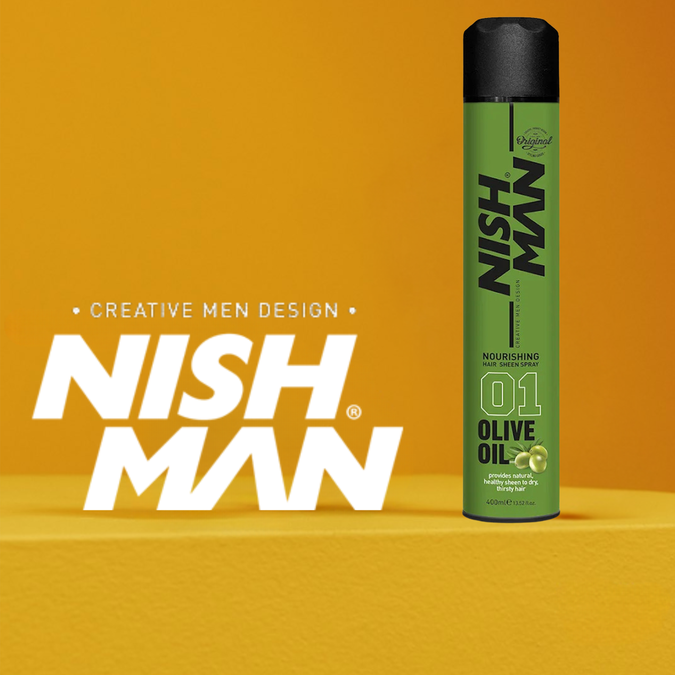 Nishman Olive Oil Sheen Spray 400 ml