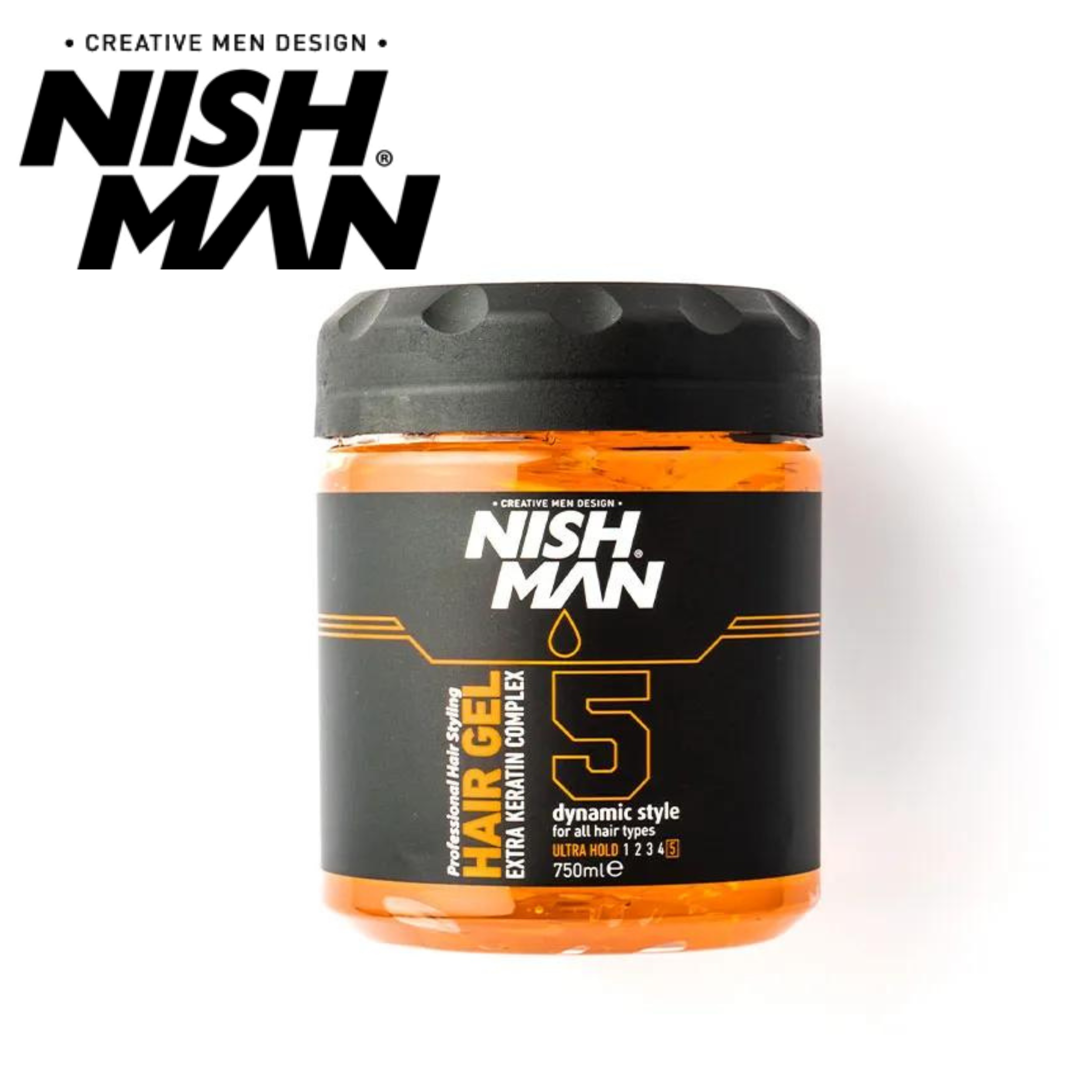 Nishman Ultra Strong Hair Styling Gel N.5 750 ml