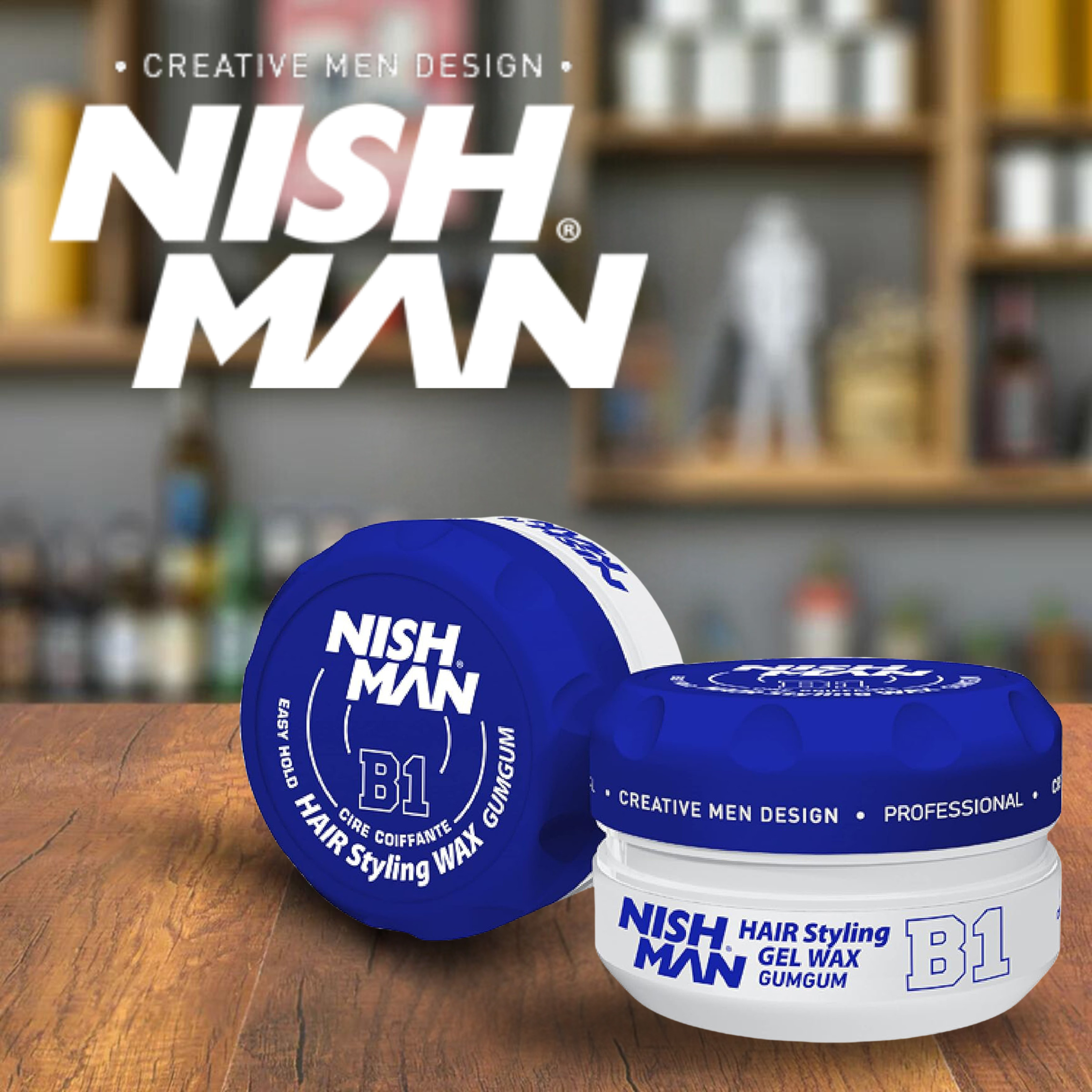 NISHMAN WAX HAIR STYLING GEL WAX GUMGUM - B1 150ML