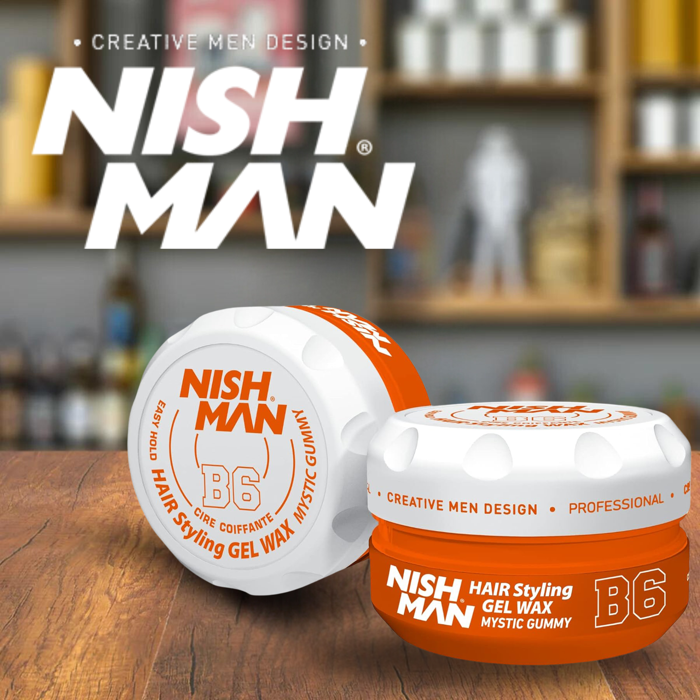 NISHMAN WAX HAIR STYLING GEL WAX MYSTIC GUMMY - B6 150ML