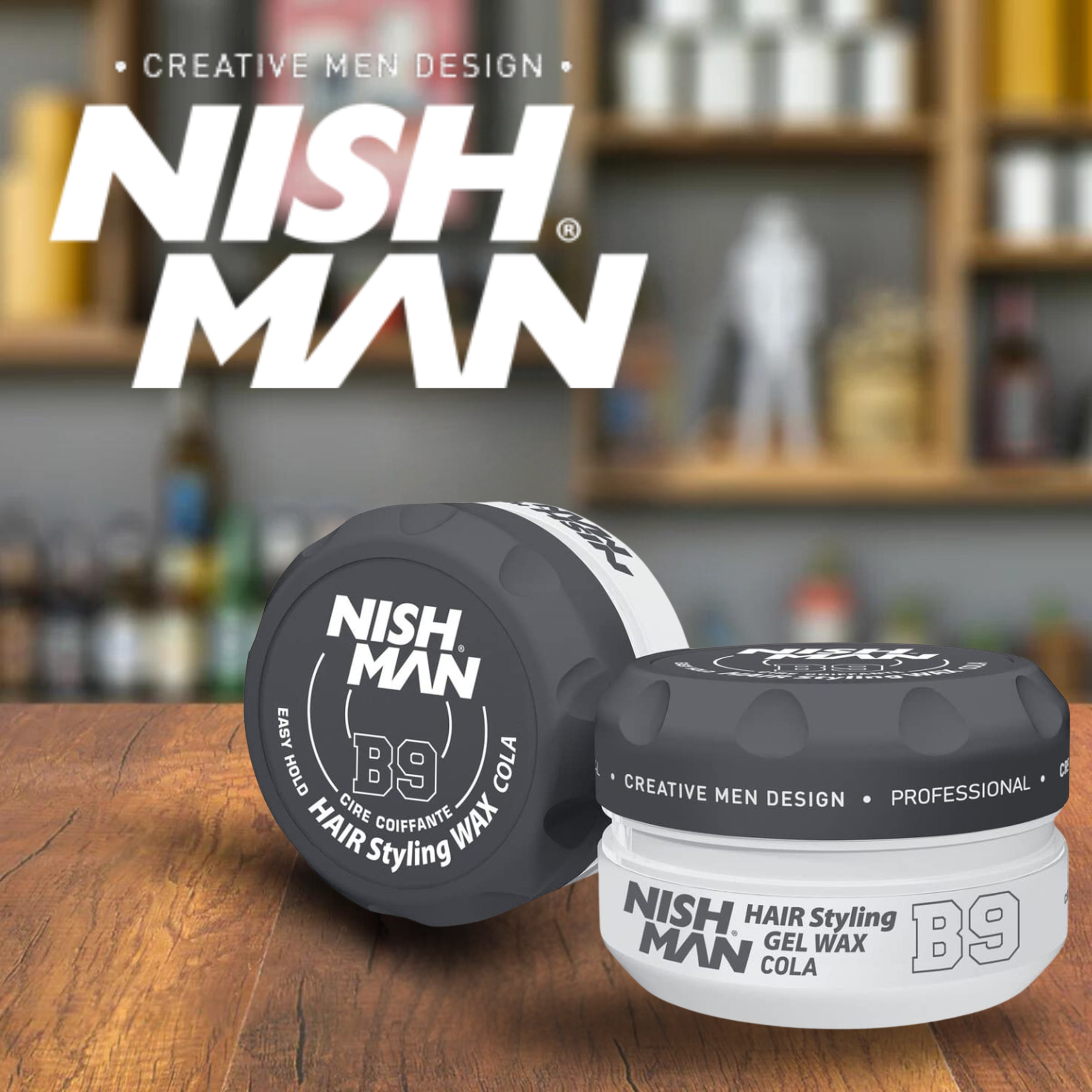 NISHMAN WAX HAIR STYLING GEL WAX COLA - B9 150ML