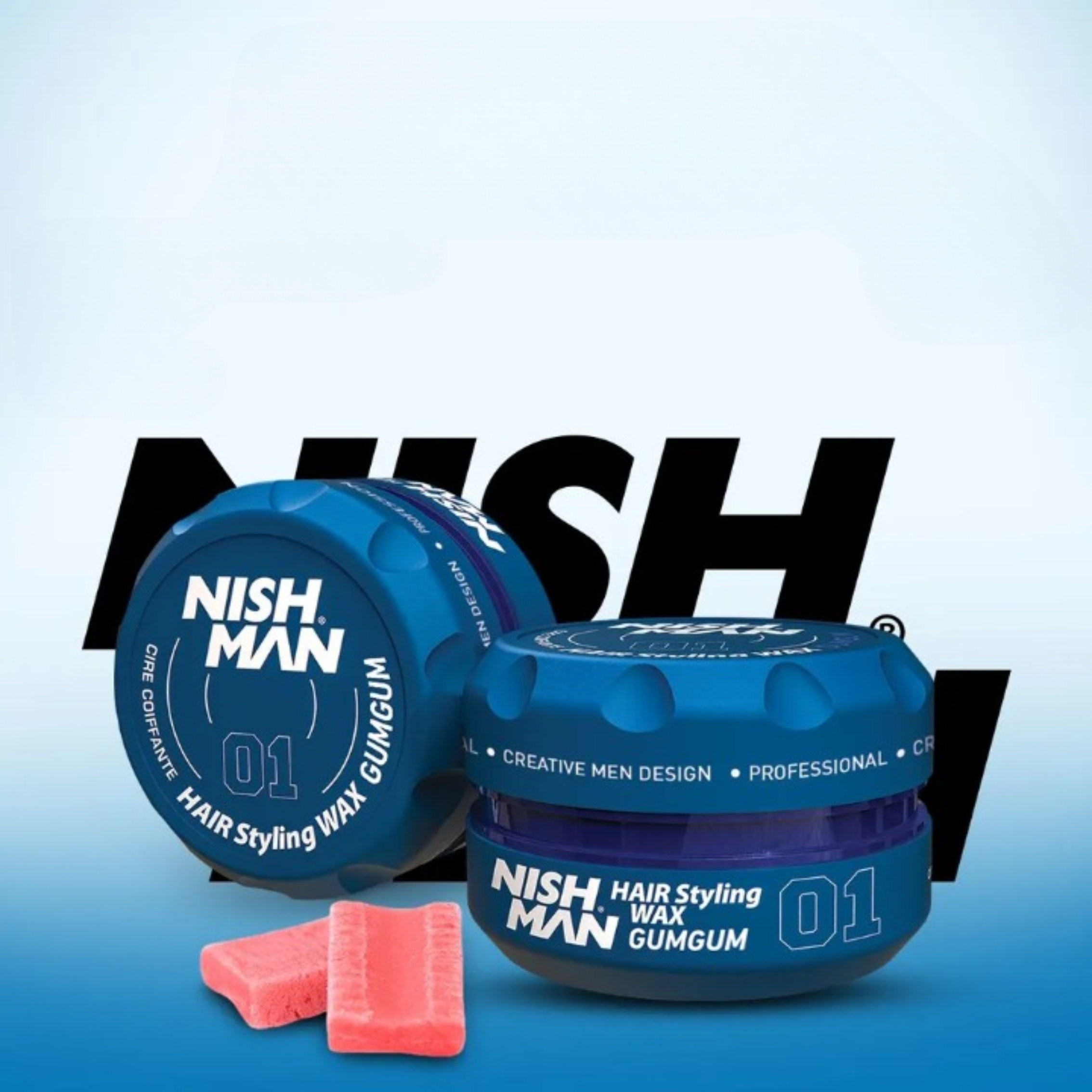 Nishman Aqua Hair Styling Wax 01 Gumgum