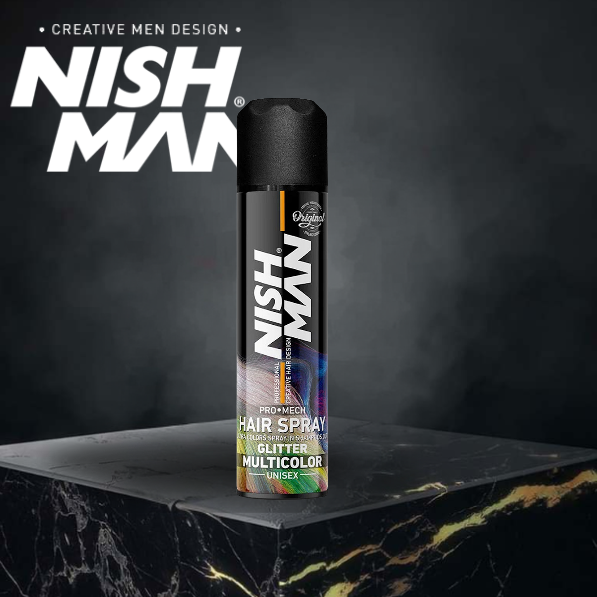 Nishman Glitter Hair Spray - Multicolor 150 ml