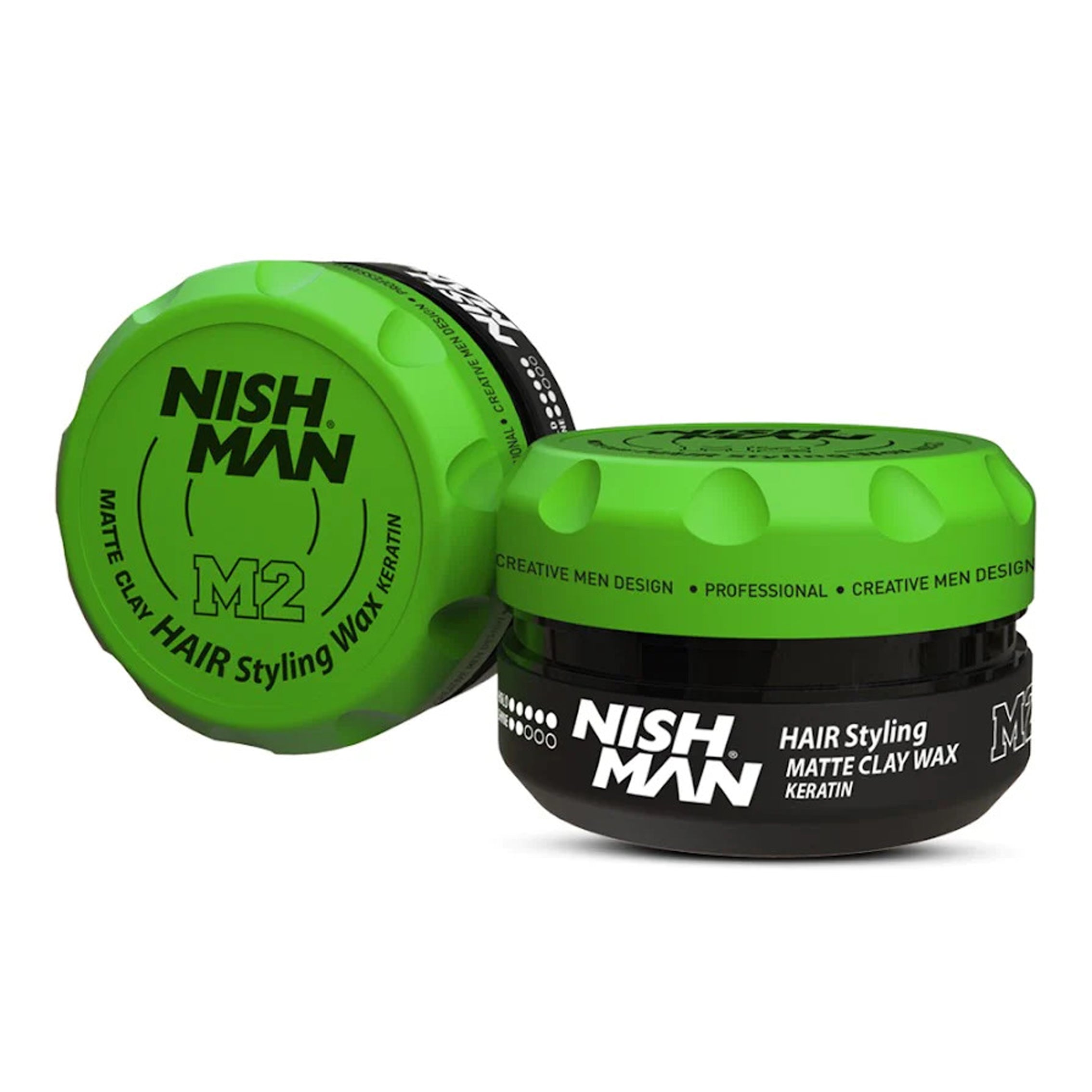 Nishman Matte Clay Hair Styling Wax Keratin M2